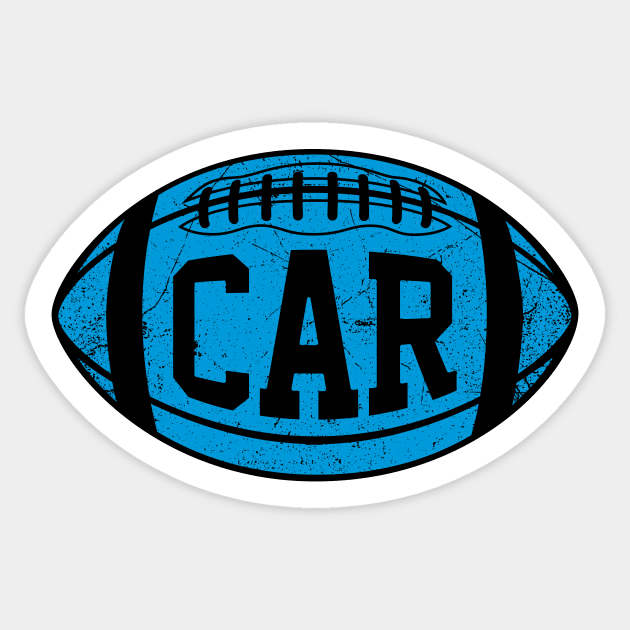 CAR Retro Football - Black Sticker by KFig21